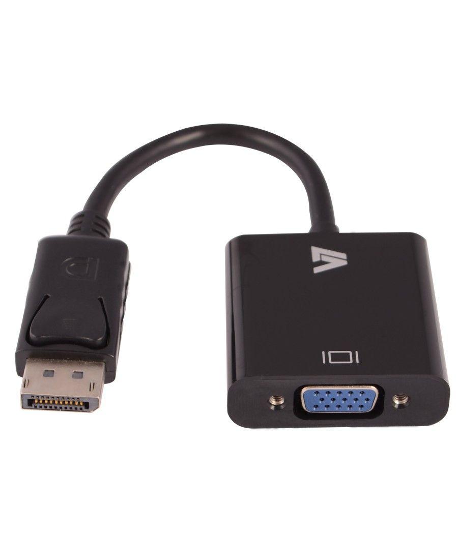 V7 Adattatore video nero da DisplayPort maschio a VGA femmina - Imagen 2