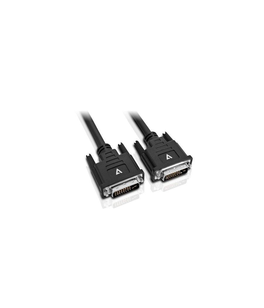 V7 Cable negro de vídeo con conector DVI-D macho a DVI-D macho 5m 16.4ft - Imagen 1