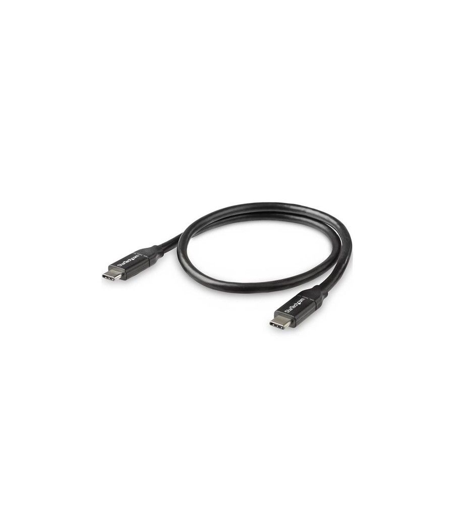 StarTech.com Cable de 50cm USB-C a USB-C con capacidad para Entrega de Alimentación de 5A - USB TipoC - Cable de Carga USBC - US