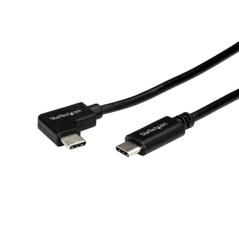 StarTech.com Cable de 1m USB-C a USB-C Acodado a la Derecha - Cable USB Tipo C en Ángulo a la Derecha - Cable USBC en Ángulo - I