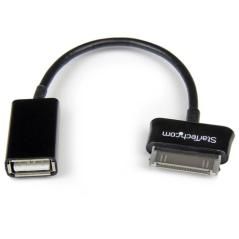 StarTech.com Cable Adaptador USB OTG para Samsung Galaxy Tab - Negro - USB A Hembra - Imagen 1