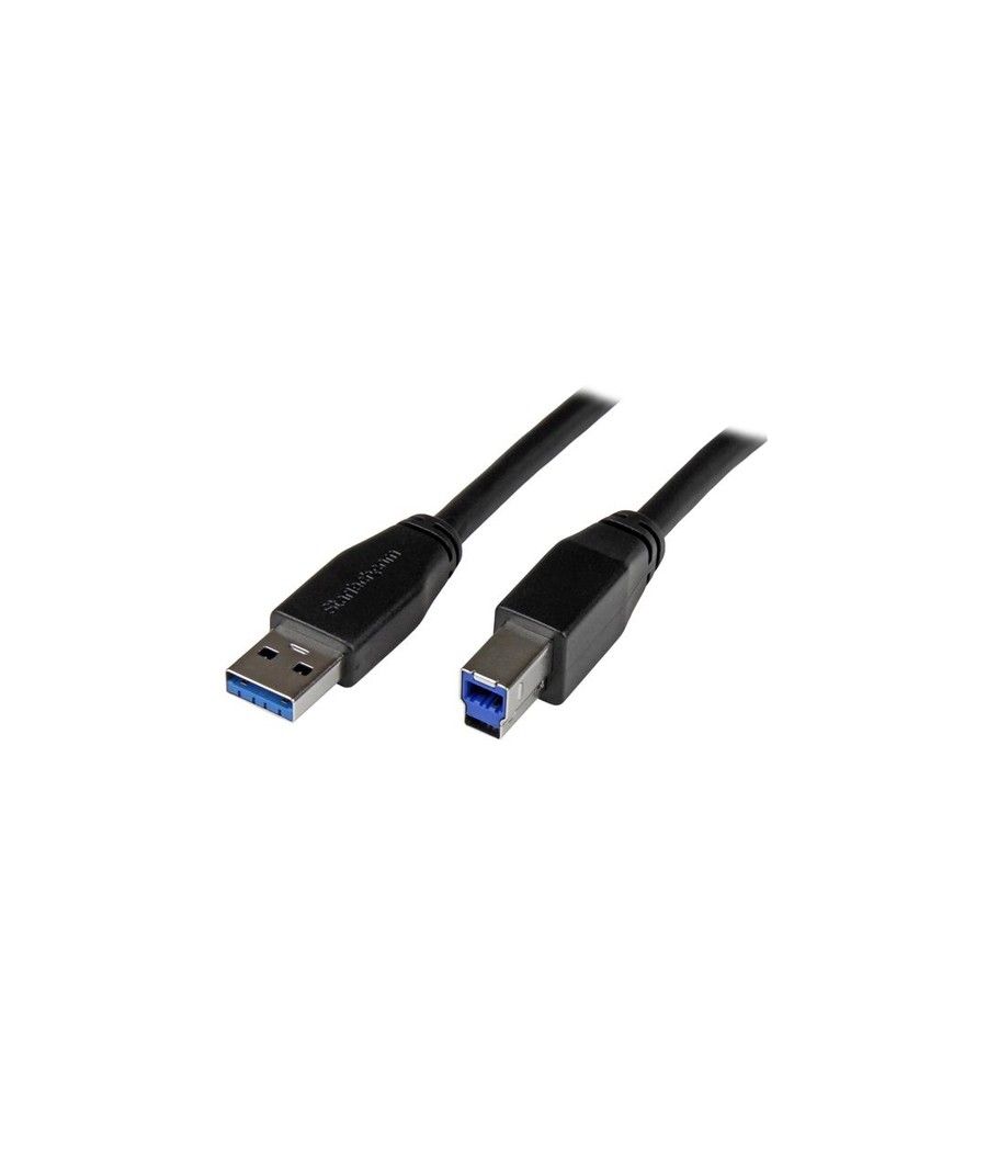 StarTech.com Cable Activo USB 3.0 SuperSpeed de 5 metros - A Macho a B Macho - Imagen 1