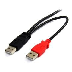 StarTech.com Cable de 1,8m USB 2.0 en Y para Discos Duros Externos - Cable Mini B a 2x USB A - Imagen 3