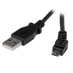 StarTech.com Cable Adaptador 2m USB A Macho a Micro USB B Macho Acodado en Ángulo hacia Arriba para Teléfono Móvil - Imagen 1