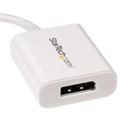 StarTech.com Adaptador Gráfico Externo USB-C a DisplayPort - Conversor de Vídeo Type-C a DP 4K 60Hz - Blanco