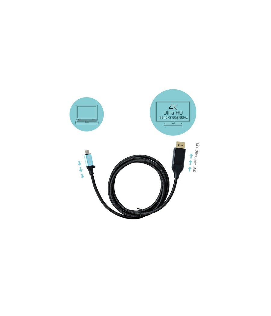 i-tec USB-C DisplayPort Cable Adapter 4K / 60 Hz 200cm - Imagen 4