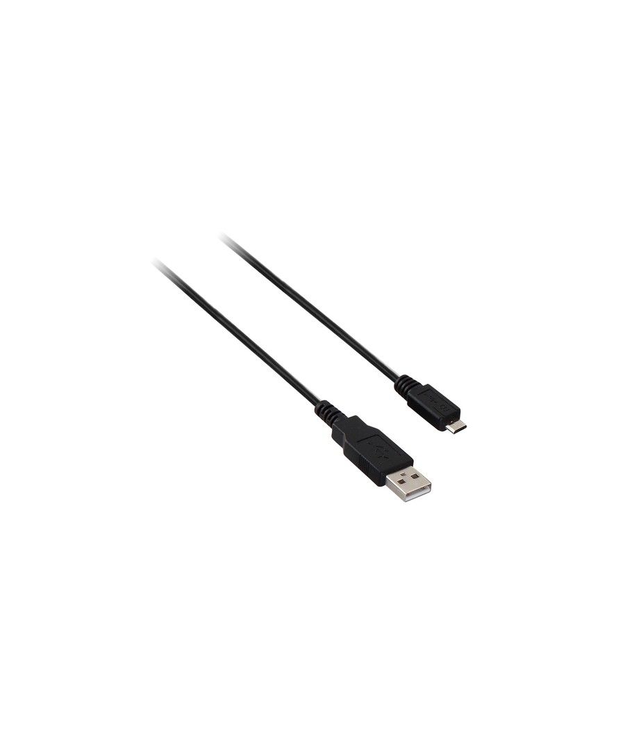 V7 Cable USB negro con conector USB 2.0 A macho a micro USB macho 1m 3.3ft - Imagen 1