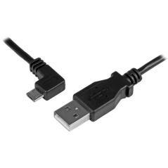 StarTech.com Cable de 0,5m Micro USB Acodado a la Izquierda para Carga y Sincronización de Smartphones o Tablets - Imagen 1