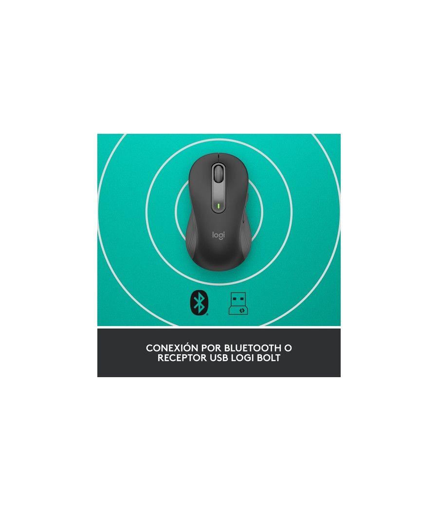 Logitech Signature M650 ratón Izquierda RF inalámbrica + Bluetooth Óptico 2000 DPI - Imagen 4