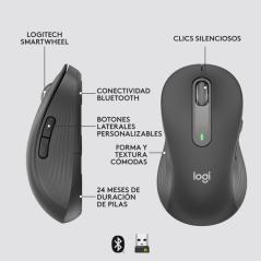 Logitech Signature M650 ratón Izquierda RF inalámbrica + Bluetooth Óptico 2000 DPI - Imagen 5