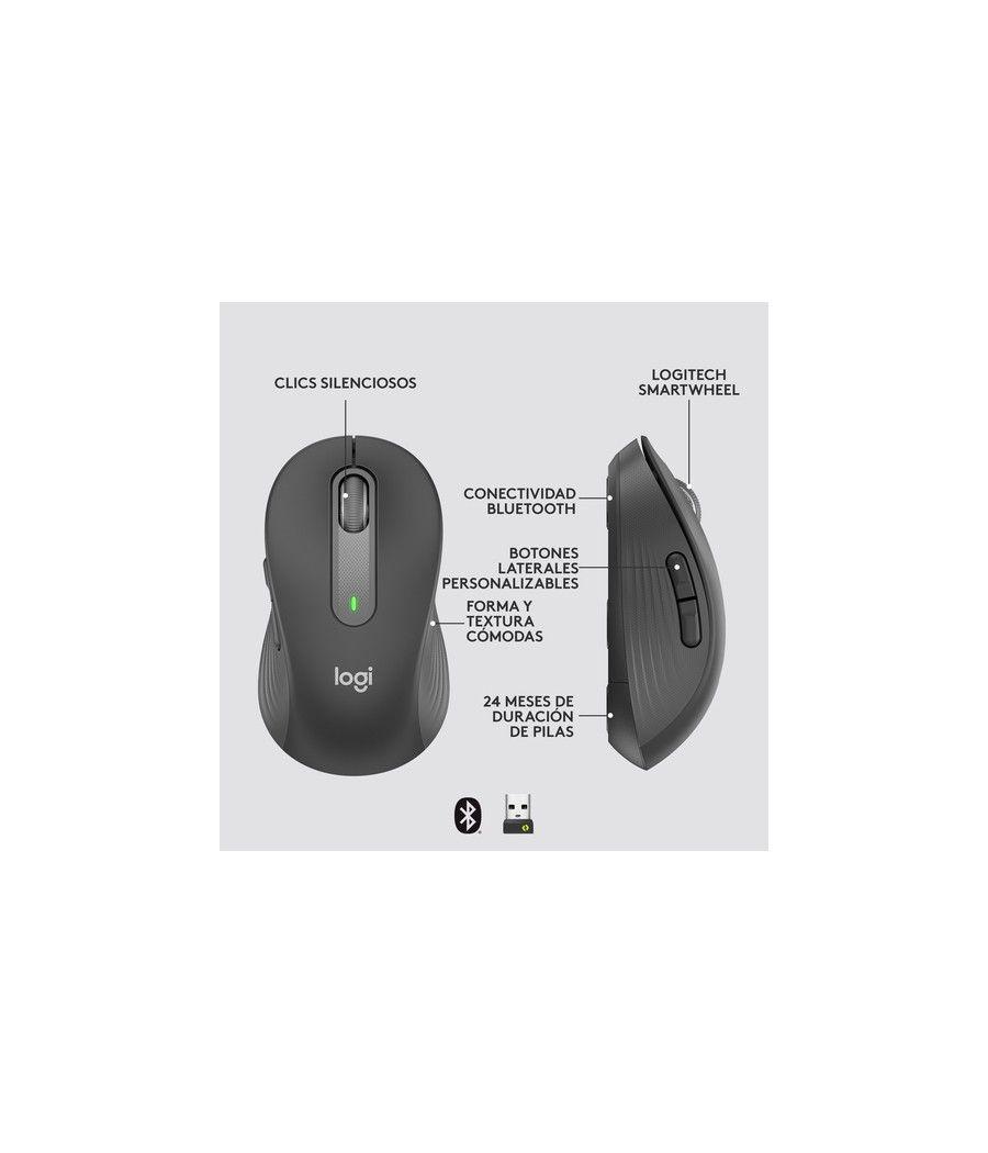 Logitech Signature M650 ratón mano derecha RF inalámbrica + Bluetooth Óptico 2000 DPI - Imagen 5