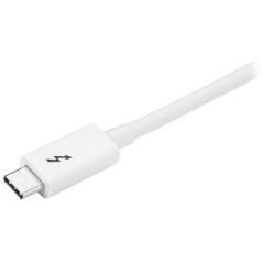 Cable 1m thunderbolt 3 blanco