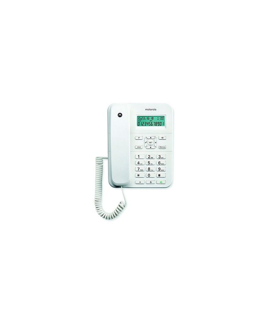 Motorola CT202 Teléfono analógico Identificador de llamadas Blanco - Imagen 1