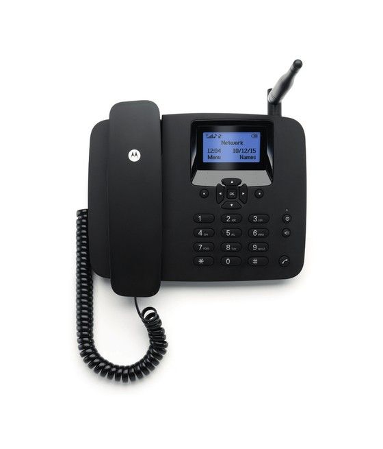 Motorola FW200L Teléfono DECT Identificador de llamadas Negro - Imagen 1