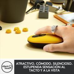 Logitech POP Mouse with emoji ratón Ambidextro RF inalámbrica + Bluetooth Óptico 4000 DPI - Imagen 3