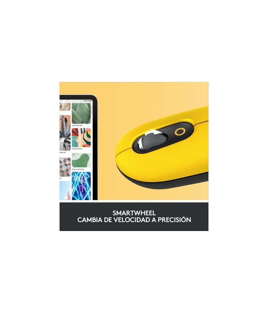 Logitech POP Mouse with emoji ratón Ambidextro RF inalámbrica + Bluetooth Óptico 4000 DPI - Imagen 4