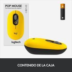 Logitech POP Mouse with emoji ratón Ambidextro RF inalámbrica + Bluetooth Óptico 4000 DPI - Imagen 7