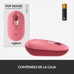 Logitech POP Mouse with emoji ratón Ambidextro RF inalámbrica + Bluetooth Óptico 4000 DPI - Imagen 7