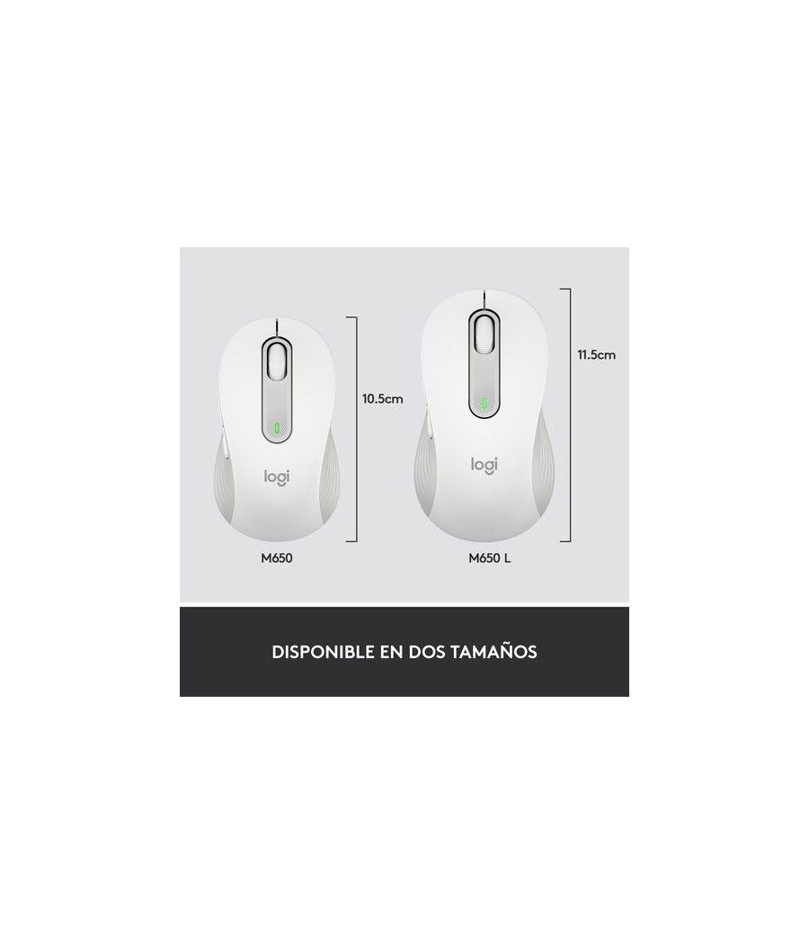 Logitech Signature M650 ratón mano derecha RF inalámbrica + Bluetooth Óptico 2000 DPI - Imagen 7