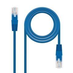 Cable de red rj45 utp nanocable 10.20.0400-l25-bl cat.6/ 25cm/ azul - Imagen 1