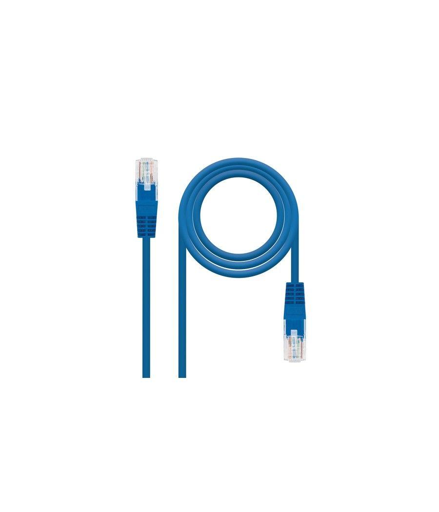 Cable de red rj45 utp nanocable 10.20.0400-l25-bl cat.6/ 25cm/ azul - Imagen 1