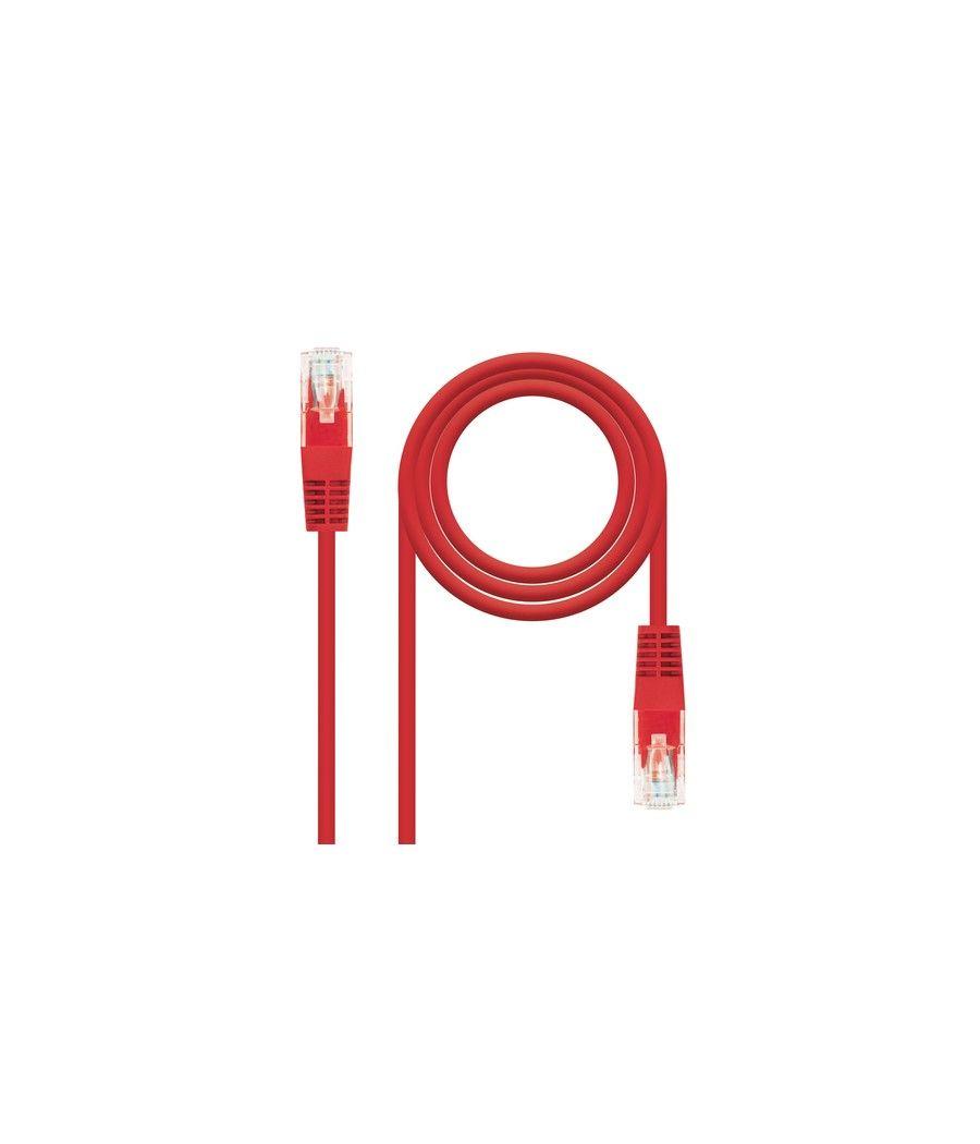 Cable de red rj45 utp nanocable 10.20.0400-l25-r cat.6/ 25cm/ rojo - Imagen 1
