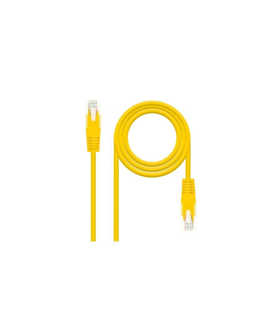 Cable de red rj45 utp nanocable 10.20.0400-l25-y cat.6/ 25cm/ amarillo - Imagen 1