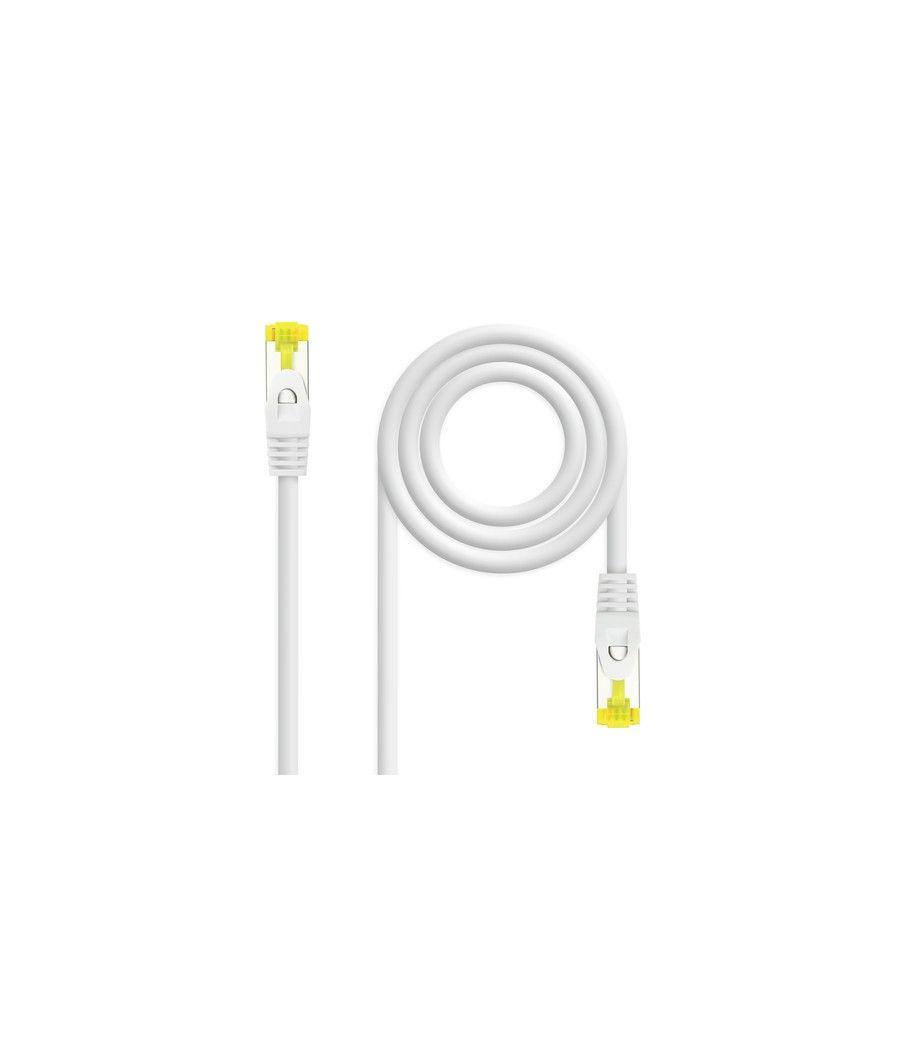 Cable de red rj45 sftp nanocable 10.20.1900-l25-w cat.6a/ lszh/ 25cm/ blanco - Imagen 1