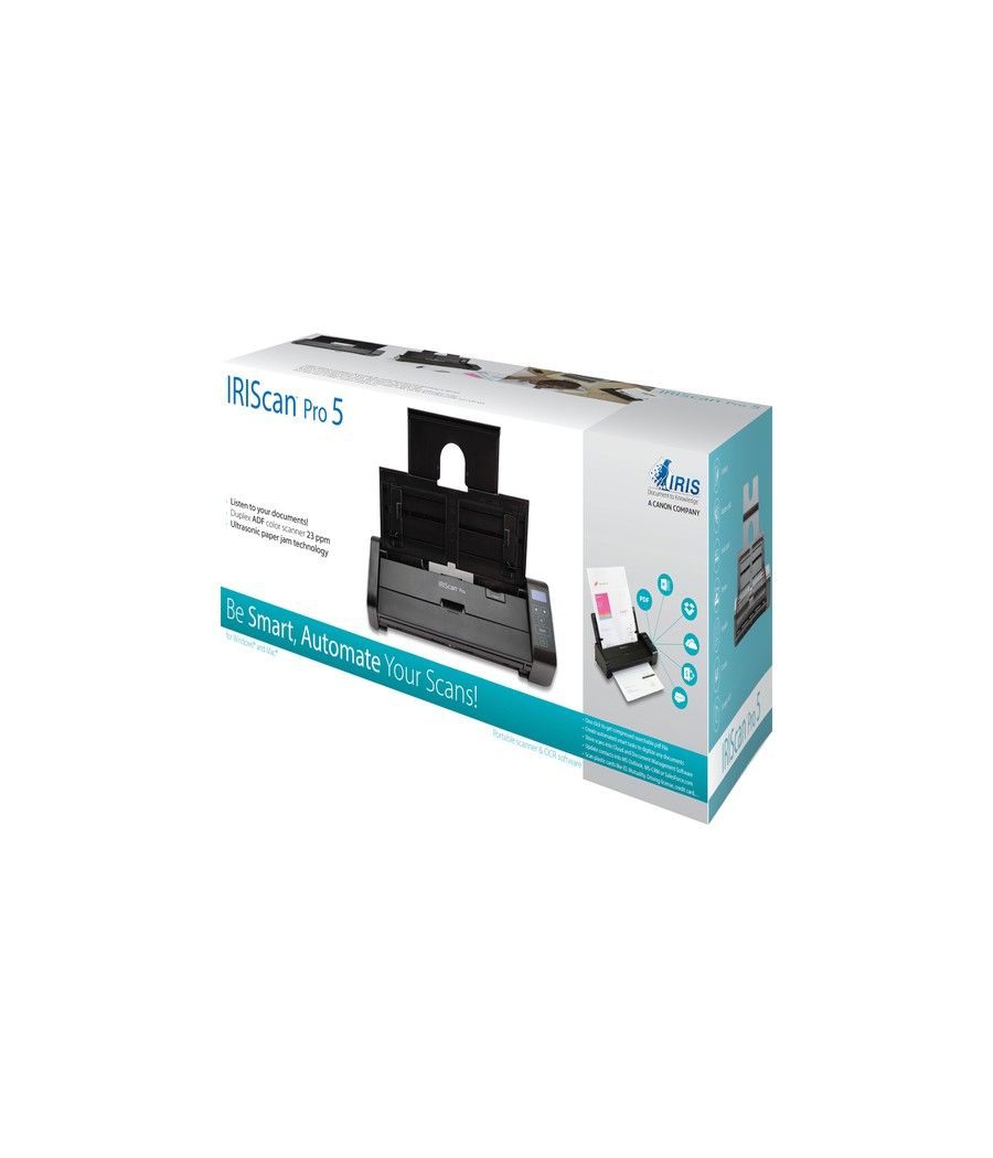 I.R.I.S. IRIScan Pro 5 Escáner con alimentador automático de documentos (ADF) 600 x 600 DPI A4 Negro - Imagen 4
