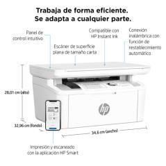 Multifunción láser monocromo hp laserjet m140w/ wifi/ blanca - Imagen 8