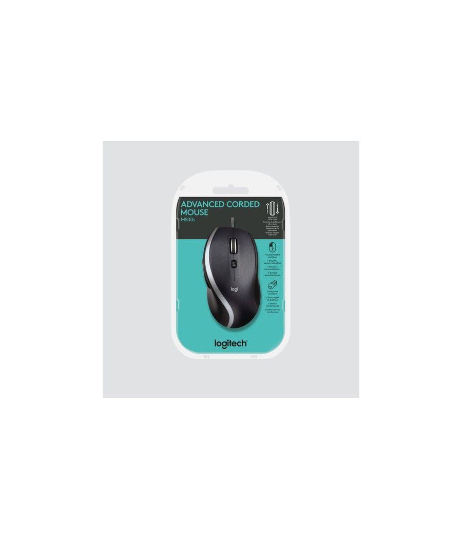 Logitech Advanced Corded Mouse M500s ratón mano derecha USB tipo A Óptico 4 DPI - Imagen 2