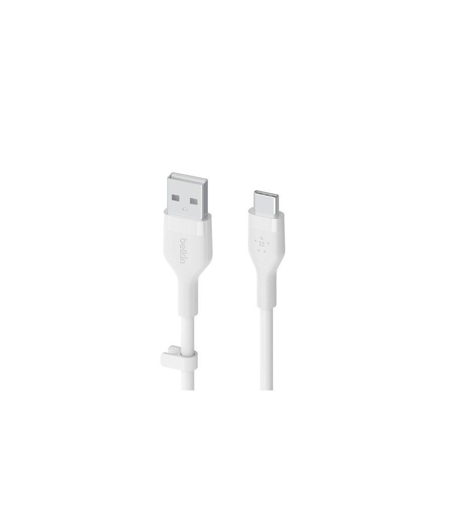 Usb-a to usb-c_silicon 1m white - Imagen 2