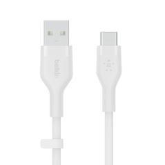 Usb-a to usb-c_silicon 2m white - Imagen 1