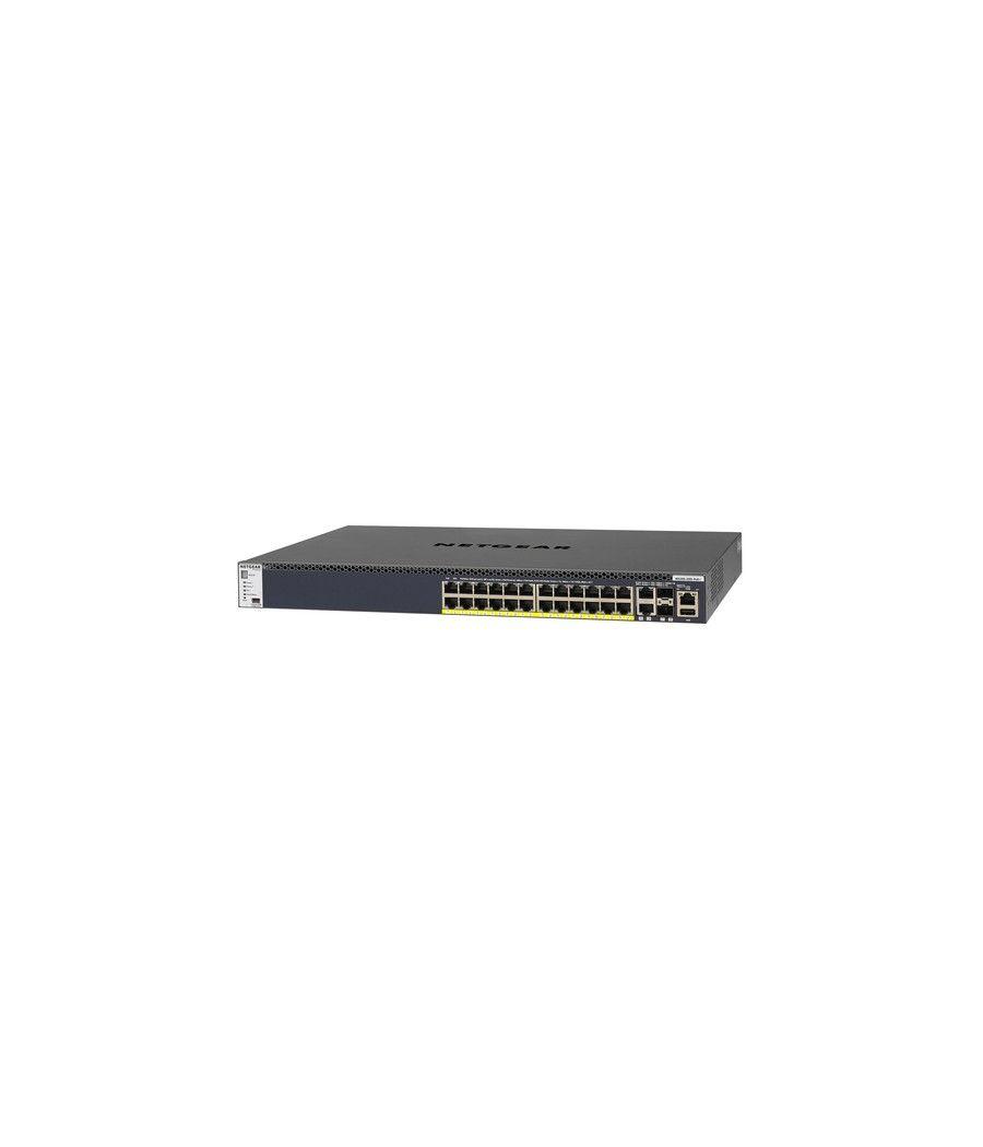 Netgear M4300-28G-PoE+ Gestionado L3 Gigabit Ethernet (10/100/1000) Energía sobre Ethernet (PoE) 1U Negro - Imagen 2