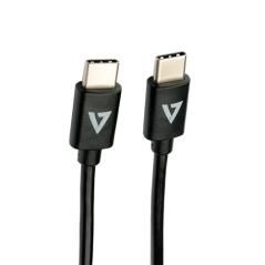 V7 V7USB2C-2M cable USB USB 2.0 USB C Negro - Imagen 1