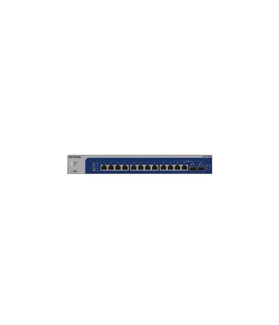 NETGEAR XS512EM Gestionado L2 10G Ethernet (100/1000/10000) 1U Azul, Gris - Imagen 3