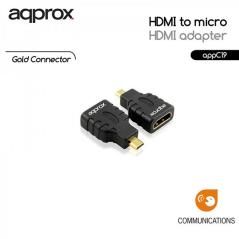 approx APPC19 Adaptador  HDMI a Micro HDMI - Imagen 2