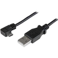 StarTech.com Cable de 0,5m Micro USB Acodado a la Derecha para Carga y Sincronización de Smartphones o Tablets - Imagen 1