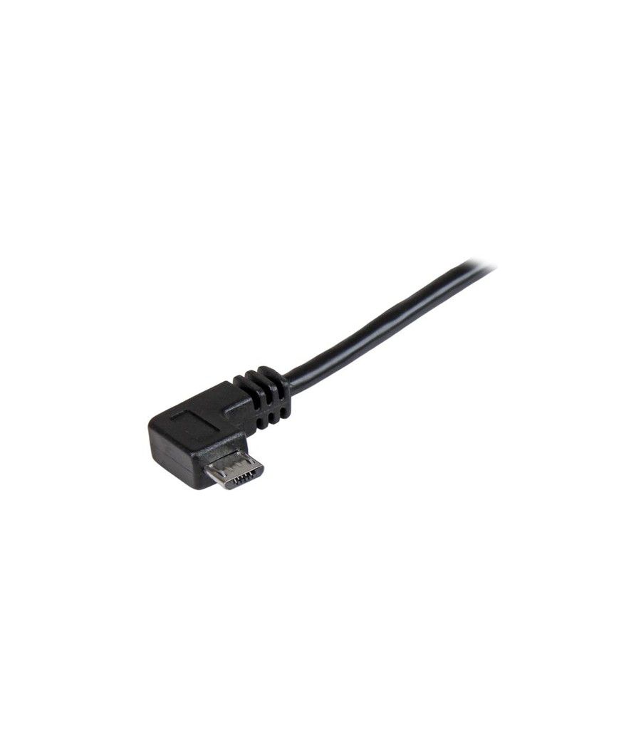 StarTech.com Cable de 0,5m Micro USB Acodado a la Derecha para Carga y Sincronización de Smartphones o Tablets - Imagen 2