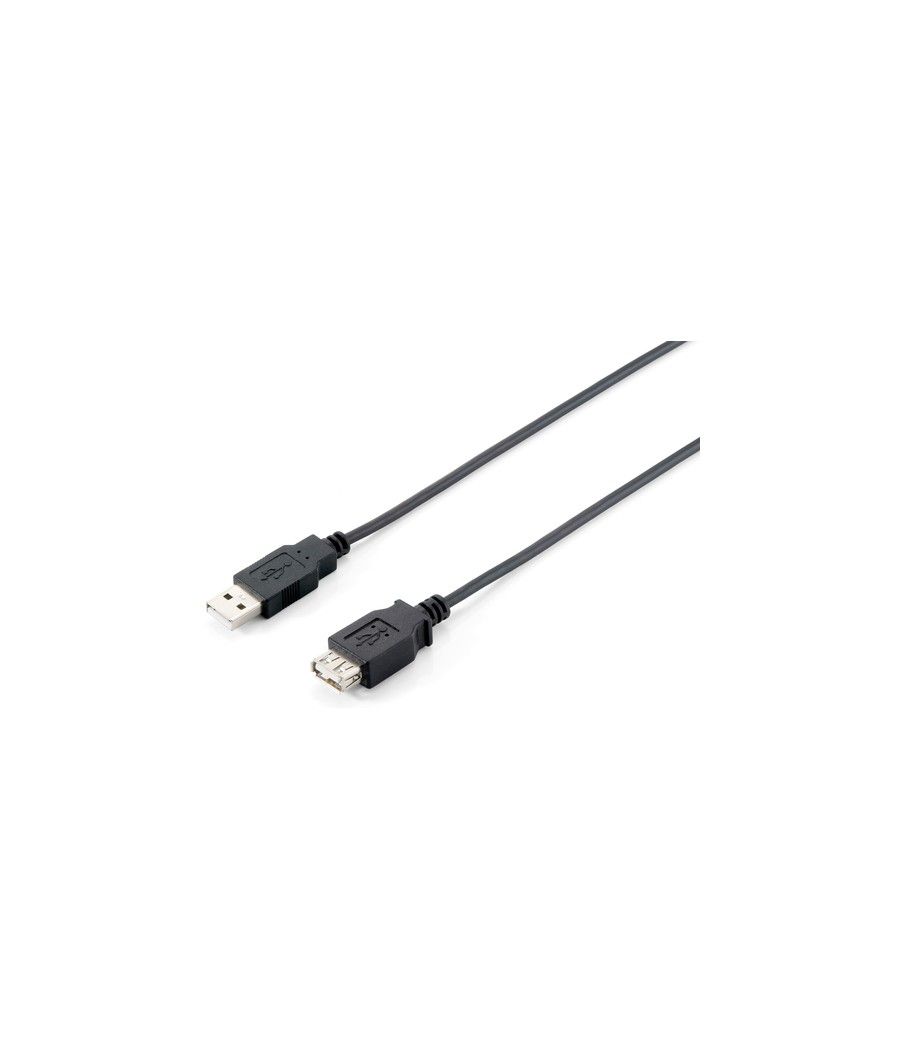 Equip - cable alargador usb usb/a/h a usb/a/m - 1.8m - negro - Imagen 1