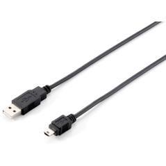 Equip - cable usb a miniusb - usb-a/m a usb-b/m - 1.8m - negro - Imagen 1