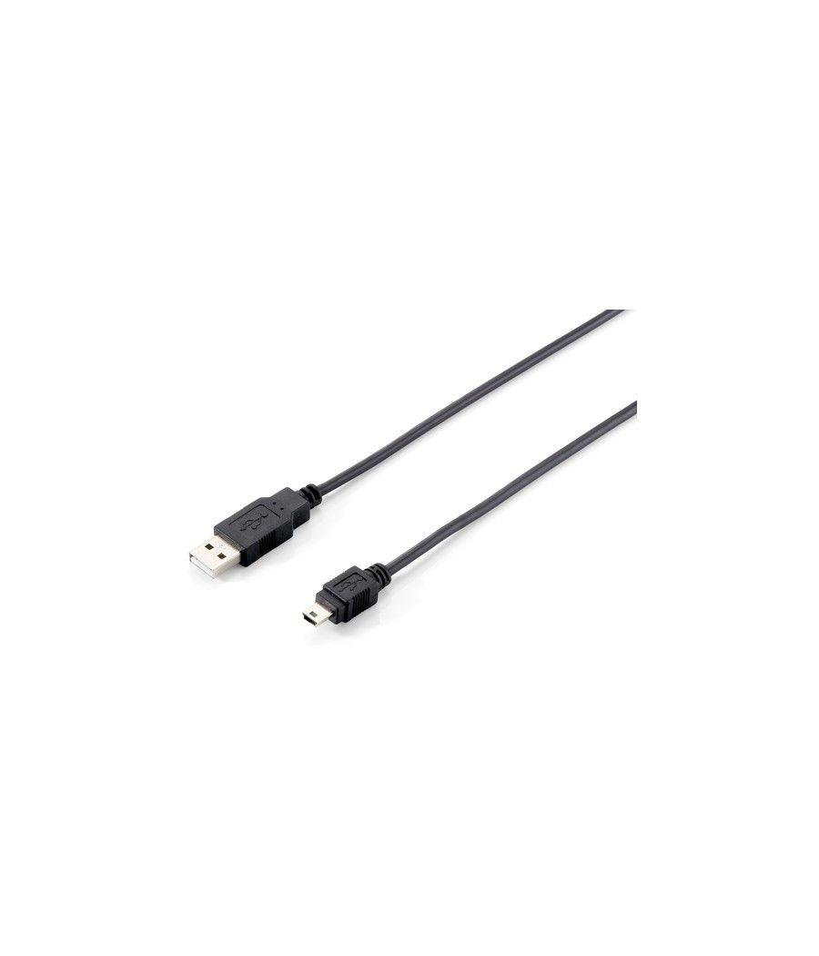 Equip - cable usb a miniusb - usb-a/m a usb-b/m - 1.8m - negro - Imagen 1