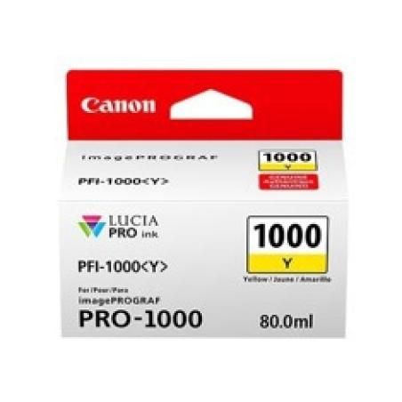 Cartucho canon pfi - 1000y amarillo pro - 1000 - Imagen 1