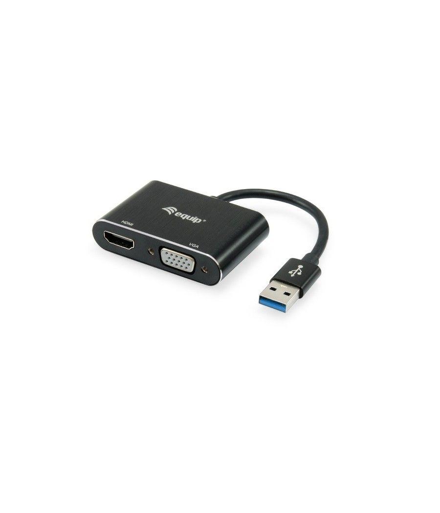 Adaptador equip usb 3.0 a vga - hdmi - 1920 x 1080 - 60hz - Imagen 1