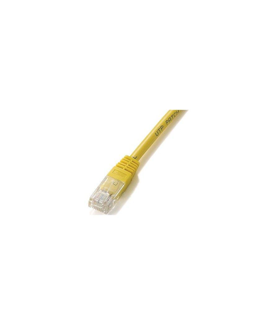 Cable red equip latiguillo rj45 u -  utp cat6 10m amarillo - Imagen 1