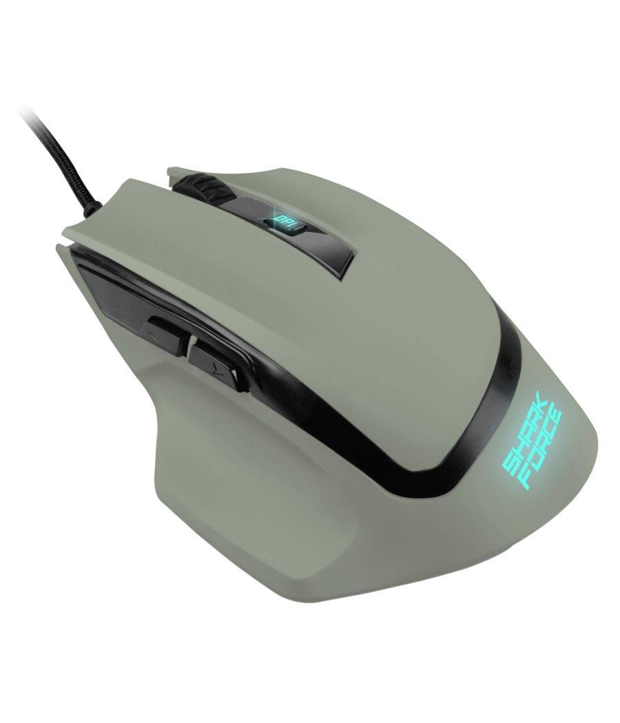 Raton sharkoon shark force ii gris usb - Imagen 1