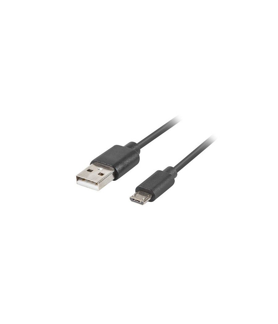 Cable usb lanberg 2.0 macho - micro usb macho quick charge 3.0 1.8m negro - Imagen 1