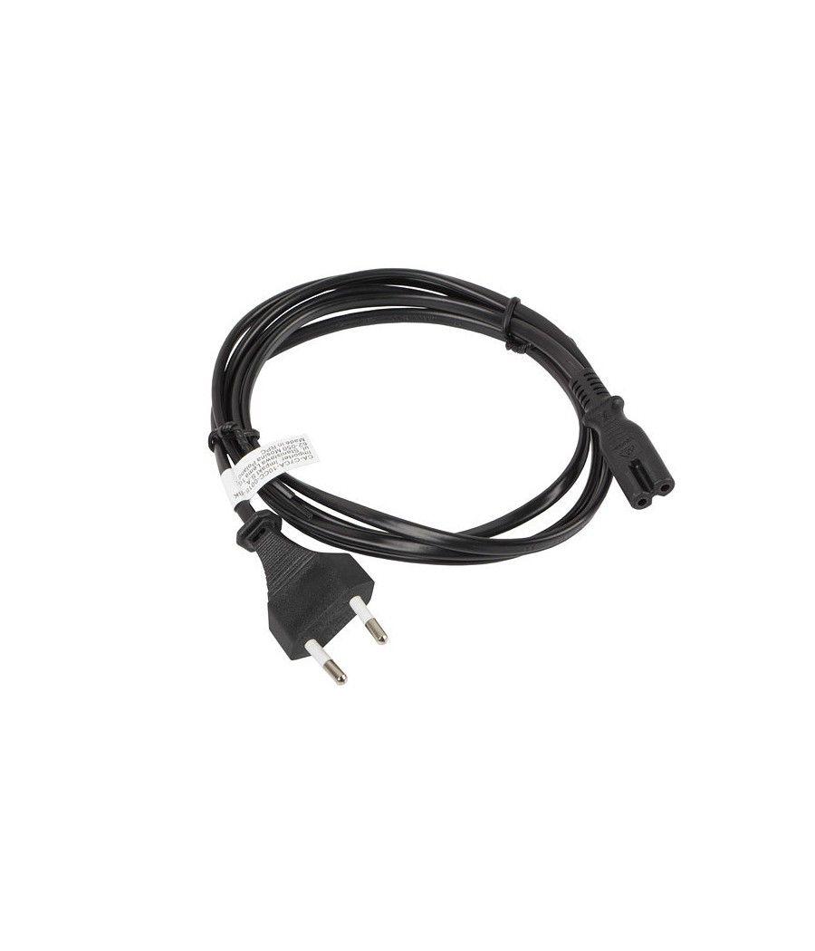 Cable lanberg de alimentacion ocho cee 7 - 16 a iec320 c7 euro (radio) negro 1.8 m - Imagen 1