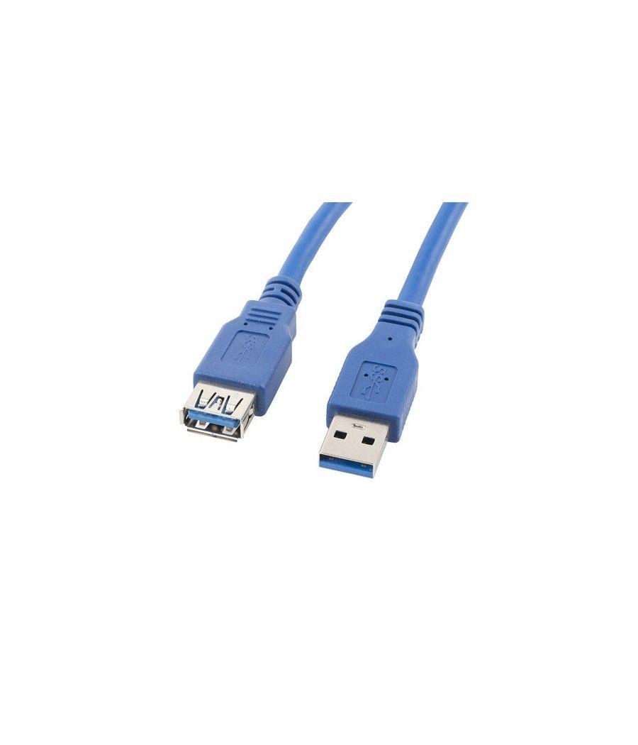 Cable alargador lanberg usb 3.0 macho hembra 1.8m azul - Imagen 1