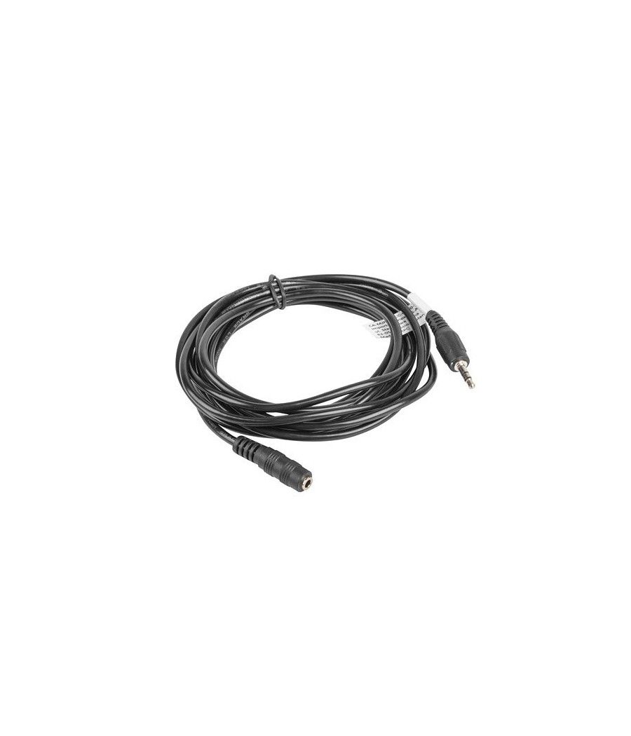 Cable estereo lanberg jack 3.5 mm macho - jack 3.5mm hembra 3m negro - Imagen 1